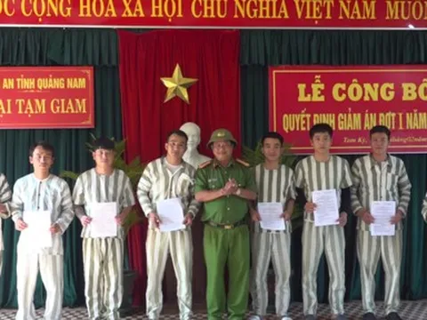 Quảng Nam: 16 phạm nhân được giảm án dịp Tết Nguyên đán