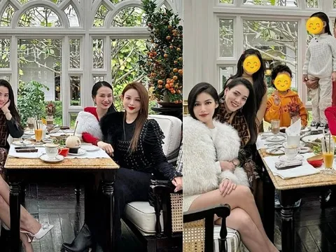 Hội mỹ nhân “bạc tỷ” gặp nhau cuối năm: Huyền Baby nổi bật, dàn bạn thân lấy chồng giàu visual không hề kém cạnh