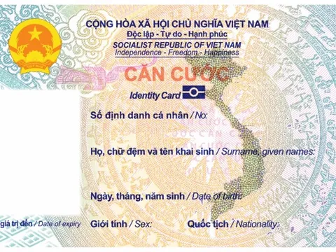 Lộ diện mẫu thẻ căn cước mới đang được Bộ Công an đề xuất