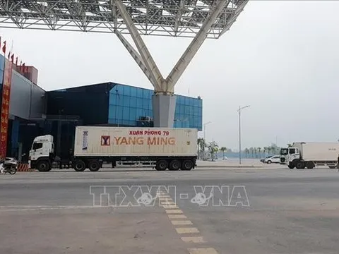 Hơn 260 tấn hàng hóa qua cửa khẩu cầu Bắc Luân II trong kỳ nghỉ Tết