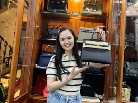 Ái nữ nhà cựu Chủ tịch CLB Sài Gòn được Duy Mạnh tặng túi Hermes giá hơn 700 triệu, khoe luôn tủ túi hàng hiệu bạc tỷ đáng mơ ước