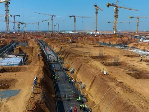 Huy động hơn 4.000 công nhân thi công trên 'đại công trường' sân bay Long Thành