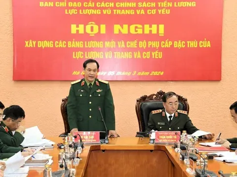 Quân đội và Công an đang xây dựng bảng lương mới và chế độ phụ cấp đặc thù