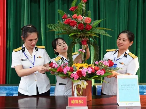 Sôi nổi hội thi cắm hoa chào mừng Ngày Quốc tế Phụ nữ 8/3