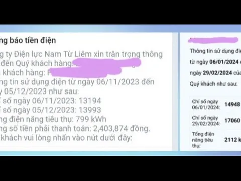 Khách hàng phản ánh số điện sử dụng tăng cao: EVNHANOI sẽ đến tận nhà kiểm tra công tơ điện