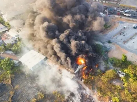 Đồng Nai: Cháy tại công ty sản xuất lắp ráp cáp điện, viễn thông