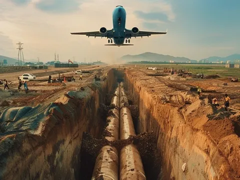 Khám phá công năng đường ống dài 21km xuyên lòng đất nối tới "siêu" sân bay 16 tỷ USD lớn nhất Việt Nam