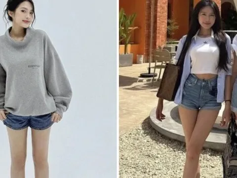 Doãn Hải My diện quần ngắn 20cm khoe đôi "kiếm Nhật" thì ra thừa hưởng trọn bộ gen xịn từ cô Mai Đoàn