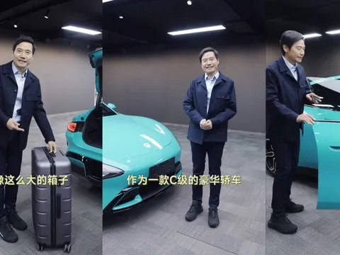 [Video] Xem CEO Xiaomi Lei Jun "flex" mức độ rộng rãi của xe điện SU7: Rộng hơn BMW 5 Series và Tesla Model S, có cả cốp trước lẫn cốp sau