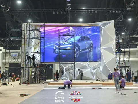 Lộ diện hình ảnh đầu tiên của gian hàng VinFast tại Bangkok International Motor Show 2024: Hơn 600m2, đối diện Honda