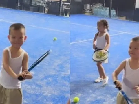 Hồ Ngọc Hà đầu tư cho cặp sinh đôi 3 tuổi chơi môn thể thao xa xỉ, phản ứng của 2 bé khiến mẹ bật cười