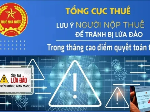 Cao điểm quyết toán thuế, Tổng cục Thuế cảnh báo để tránh lừa đảo