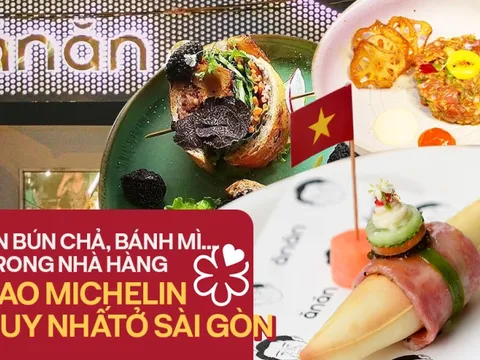 Bữa ăn đắt đỏ tại nhà hàng sao Michelin duy nhất ở TP.HCM khiến khách Tây cũng phải choáng ngợp: Chả giò, bún chả, bánh mì... bỗng hóa thành món ăn thượng lưu