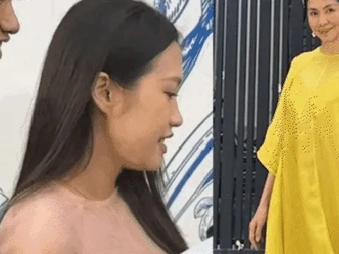 Doãn Hải My tại đám cưới Quang Hải: Diện đầm giống hệt Hà Tăng, nhan sắc mẹ bầu khiến dân tình không thể rời mắt