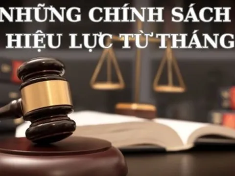 Những chính sách mới có hiệu lực từ tháng 4/2024