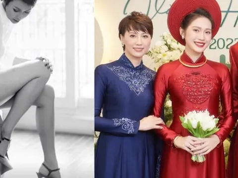 Mẹ của Doãn Hải My khoe chân dài sexy hết nấc, khác hẳn dáng vẻ khi làm mẹ vợ Đoàn Văn Hậu