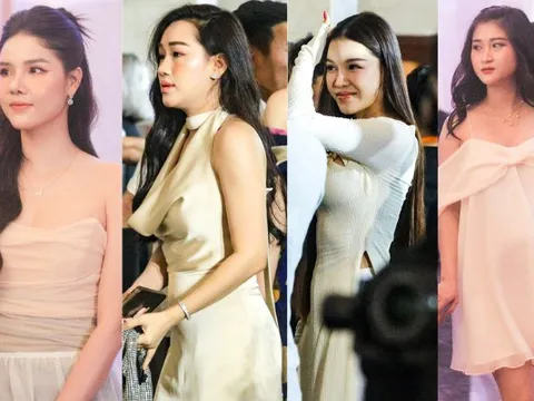 Hội WAGs ĐT Việt Nam đọ sắc cực gắt ở lễ cưới Quang Hải: Yến Xuân nóng bỏng nhưng có vượt qua người mẫu mới phẫu thuật thẩm mỹ?