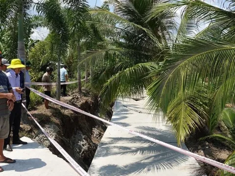 Kiên Giang: Công bố tình huống khẩn cấp về thiên tai sạt lở, sụt lún