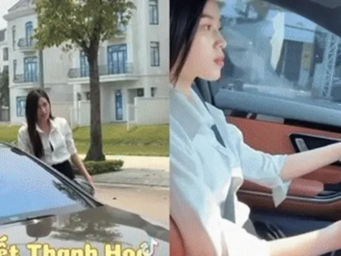 Hoa hậu Đỗ Hà tự lái xe về quê Thanh Hoá, sở hữu xế hộp tiền tỷ Mercedes ở tuổi 23