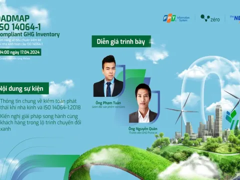 Sắp diễn ra hội thảo về kiểm kê khí nhà kính theo ISO 14064-1:2018
