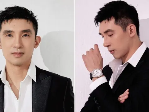 Thiếu gia nhựa Duy Tân xuất hiện trong vest đen bảnh bao như chú rể, visual sáng trưng