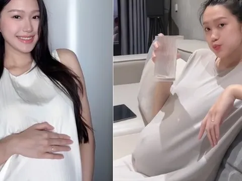 Mẹ bầu Doãn Hải My trước ngày sinh nở: Xinh bất chấp qua camera của "team qua đường", mặt mộc, bụng bự vẫn xứng danh "hoa hậu" trong làng WAG