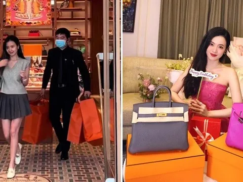 Midu sắm Hermes nhoay nhoáy trước khi cưới thiếu gia Minh Đạt
