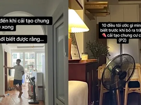 Kinh nghiệm hay khi cải tạo chung cư cũ của gia đình ở Hà Nội, bổ ích cho ai có nhu cầu cải tạo nhà