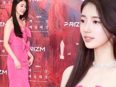 Suzy diện set đồ 300 triệu, visual phát sáng đẹp bất chấp cam thường tại Baeksang