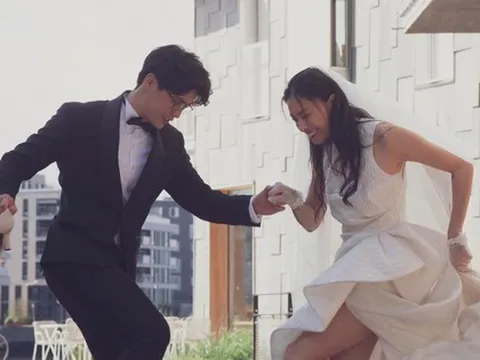 Ngô Thanh Vân nhí nhảnh kỷ niệm ngày cưới bên chồng trẻ