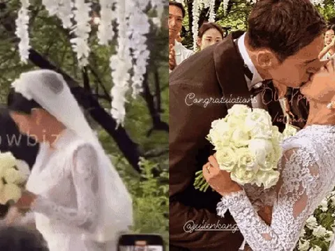 Hôn lễ nam thần lai Gia Đình Là Số 1 gây sốt: Chú rể hạnh phúc bế bổng cô dâu, visual sau màn giảm cân thần tốc chiếm spotlight