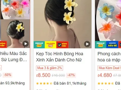 Bán kẹp tóc vài ngàn đồng, chủ shop bỏ túi bạc tỉ