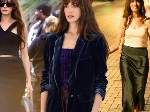 Mê mẩn phong cách thời trang đẹp không điểm trừ của Anne Hathaway trong phim mới