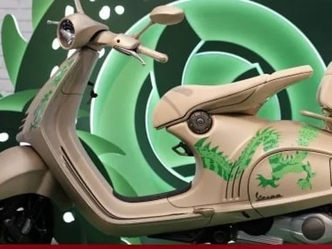 Cận cảnh Vespa 946 phiên bản Rồng nhập khẩu chính hãng đầu tiên tại Việt Nam