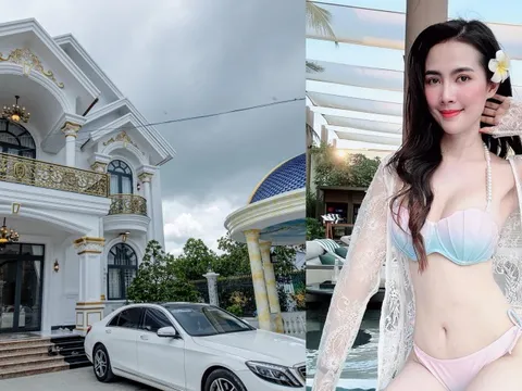 Cận cảnh biệt thự hơn 10 tỷ, rộng hàng trăm mét vuông hoa hậu Phan Thị Mơ tặng ba mẹ