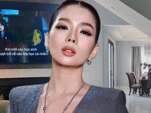 Lệ Quyên "flex" biệt thự triệu đô ở Mỹ: Tivi bằng nửa cái tường