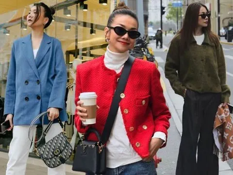 10 set đồ mùa lạnh sành điệu mà phụ nữ trên 40 tuổi nên học hỏi từ Phạm Thanh Hằng