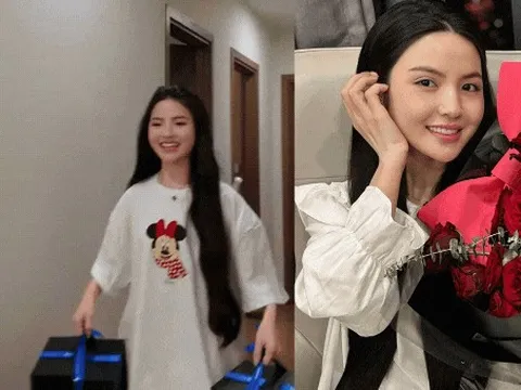 Chu Thanh Huyền - vợ Quang Hải tay xách nách mang hớn hở ngày 8/3, dẹp luôn lời dèm pha"nịnh" mẹ chồng hơn mẹ đẻ