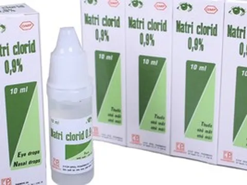 Thu hồi toàn bộ một lô nước muối nhỏ mắt Natri clorid 0,9%