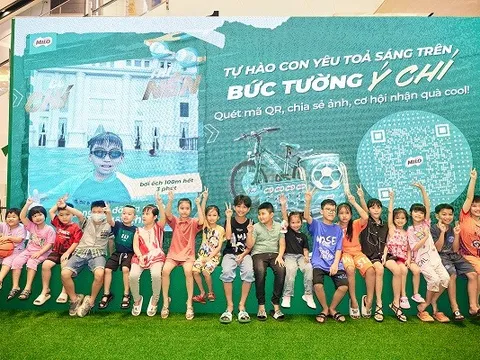 Bức Tường Ý Chí từ Nestlé MILO chính thức ghi nhận sự tham gia của 10.000 trẻ em trên toàn quốc
